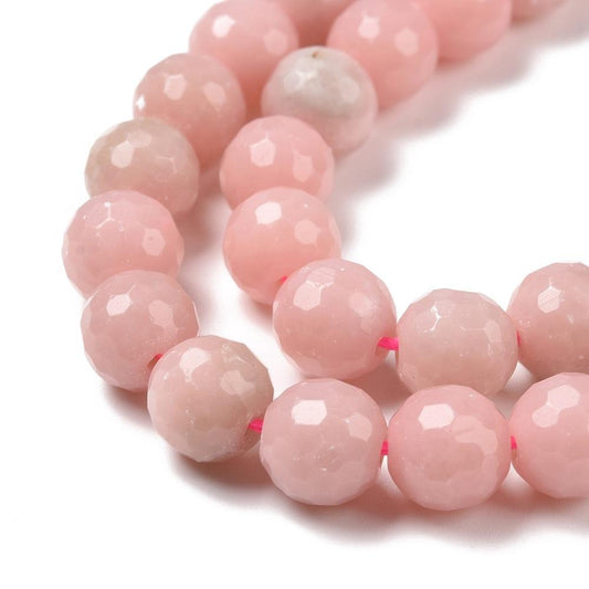 10st Vacker facetterad Rosa Opal - 8mm