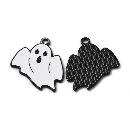 Spöke Halloween - emaljerat hänge - 1st
