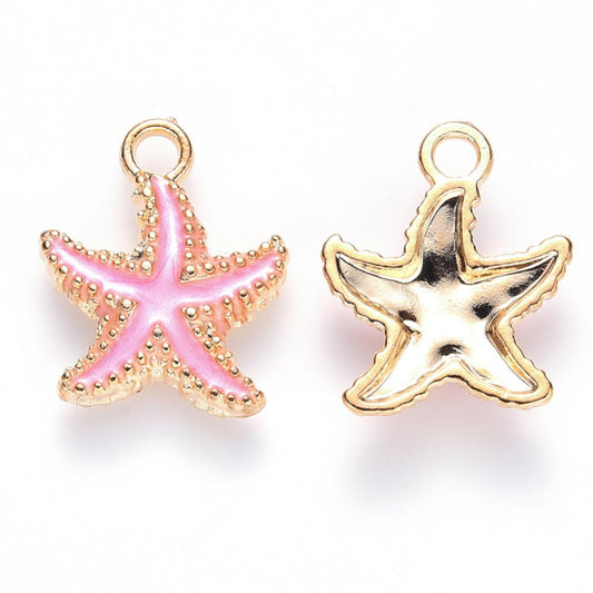 1st vacker sjöstjärna - emaljerat hänge berlock