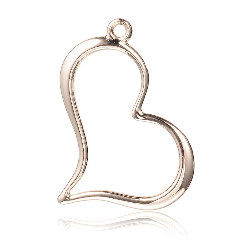 Ljust guldfärgat hjärta